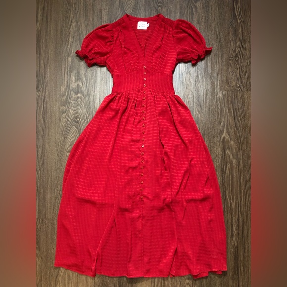 ❤️HOST PICK❤️Hello Molly Downtown Brunch Red Maxi Dress - Picture 10 of 17